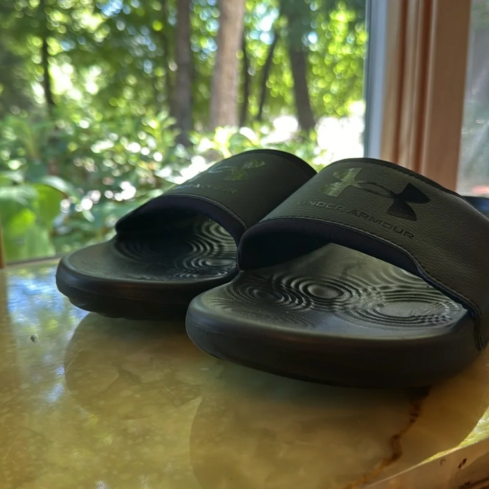 Under Armour Slides (Black) new without tags